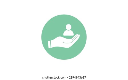 Customer Retention, Patient assistance vector icon in modern flat style isolated on white background. customer care icon vector illustration eps10.