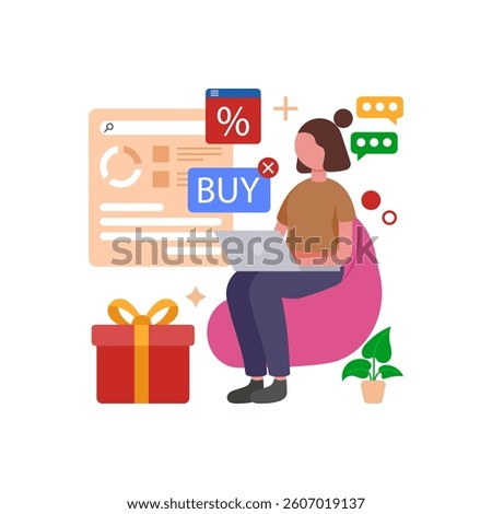 Customer Retention Rewards Vector Illustration
