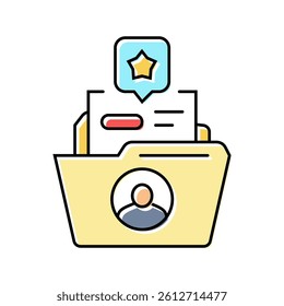 customer retention technical sales engineer color icon vector. customer retention technical sales engineer sign. isolated symbol illustration