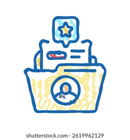 customer retention technical sales engineer doodle icon sketch vector. customer retention technical sales engineer sign. isolated symbol illustration