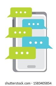 Customer review communication vector illustration. Concept of feedback, testimonials, online survey or positive and negative comments.