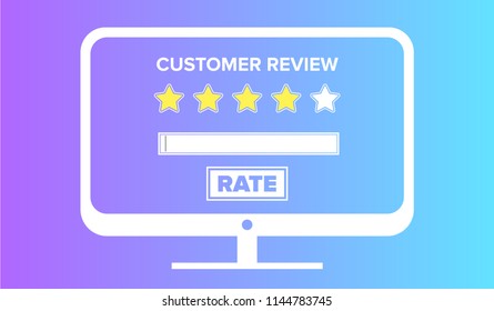 Customer review concept.
