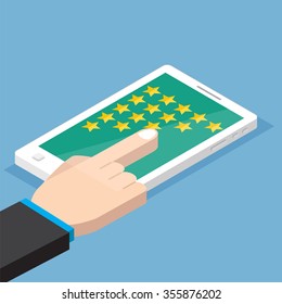 Customer review concept