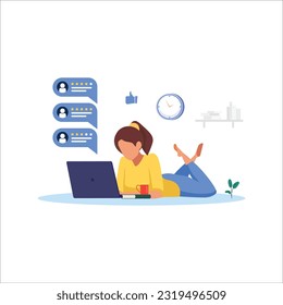 Customer review concept, customer Feedback concept illustration, Emotional feedback concept illustration for landing page