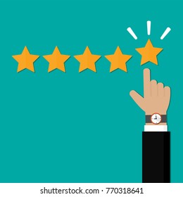 Customer review concept vector