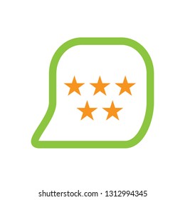 Customer review concept. Vector. Rating golden stars.