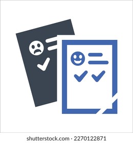 Customer review details icon, Vector Graphics