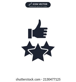 customer review. feedback icon symbol template for graphic and web design collection logo vector illustration