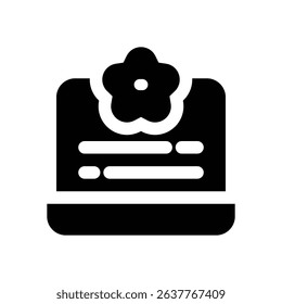 customer review glyph icon. Strong and solid vector icon for websites, mobile interfaces, presentations, and visual branding. High quality and easy to edit.
