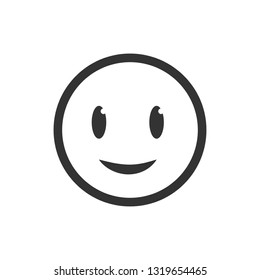 Customer Review Icon. Customer's Satisfied Emoticon Illustration As A Simple Vector Sign & Trendy Symbol for Design and Online Shop Websites, Presentation or Mobile Application.