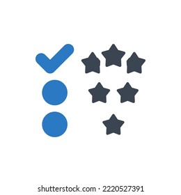 Customer review icon (Simple vector illustration)