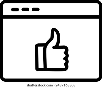 Icono de revisión del Cliente. Icono de Comentarios de Asistencia. Diseño de Vector reemplazable.