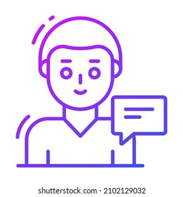 icono de revisión de clientes, Encuesta y comentarios, ilustración vectorial moderna 