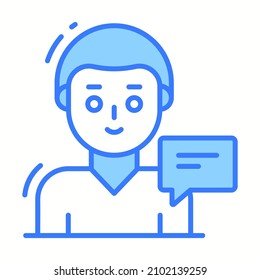 icono de revisión de clientes, Encuesta y comentarios, ilustración vectorial moderna 