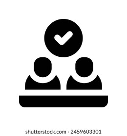 customer review icon. vector glyph icon for your website, mobile, presentation, and logo design.