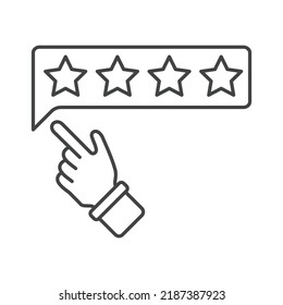 Customer Review Icons  Symbol Vector Elements For Infographic Web