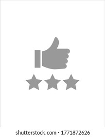 customer review icon,vector best flat icon.