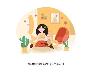 Concepto de Ilustración de Revisión del Cliente. Ilustración plana aislada en fondo blanco.