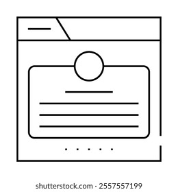 customer review line icon vector. customer review sign. isolated contour symbol black illustration