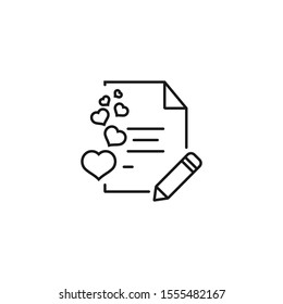 customer review - minimal line web icon. simple vector illustration. concept for infographic, website or app.