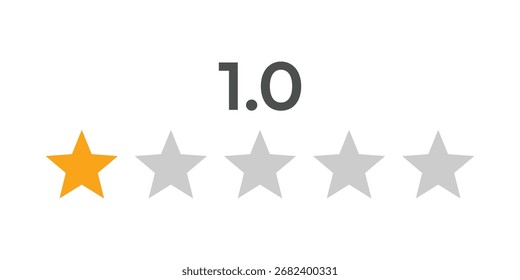 Customer Review and Quality Feedback Icon Vector. Five Stars Rating Symbol, Star icon