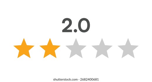 Revisión del Cliente y Vector de calidad del icono del Comentarios. Símbolo de calificación de cinco estrellas, icono de estrella