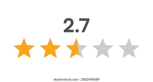 Customer Review and Quality Feedback Icon Vector. Five Stars Rating Symbol, Star icon