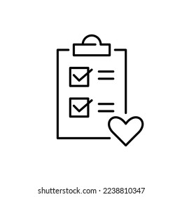 Cuestionario de revisión de clientes con comentarios positivos. Icono de trazo de píxeles perfecto, modificable