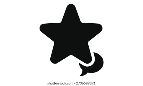 Icono de la estrella de la revisión del Cliente para el Comentarios del usuario, las calificaciones, los testimonios, que simbolizan la calidad, la confianza y la satisfacción del servicio.