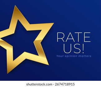 histórico da pesquisa de revisão de clientes para crescimento dos negócios com o golden star vetor