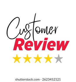 Ilustração do vetor de tipografia de texto da análise do cliente.