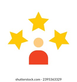 Customer Review Vector Flat Icon For Personal And Commercial Use.
