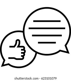 Customer Review Vector Icon