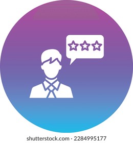 Customer Review vector icon. Can be used for printing, mobile and web applications.