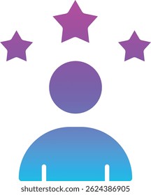 Ícone de vetor de Revisão de Cliente. Pode ser usado para impressão, aplicativos móveis e da Web.