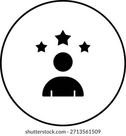 Icono de Vector de revisión de Cliente. Se puede utilizar para aplicaciones de impresión, móviles y de Web.