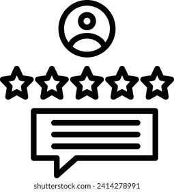 Diseño de iconos del vector de revisión del cliente