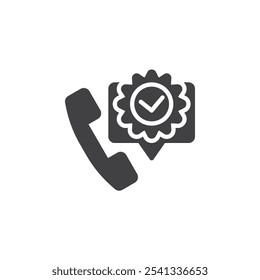 Ícone de vetor de revisão do cliente. sinal plano preenchido para conceito móvel e design da Web. Ícone de glifo de Comentários do Cliente. Símbolo de capacidade de resposta e melhoria, ilustração do logotipo. Gráficos vetoriais