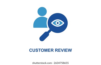 Customer Review Vector Icon Isolated On White Background
