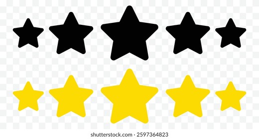 Customer reviews. Five stars icon Vector. Five stars customer product rating review flat icon for apps and websites. Vector illustration.