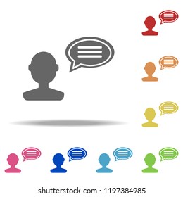 customer reviews icon. Elements of Seo & Development in multi colored icons. Simple icon for websites, web design, mobile app, info graphics