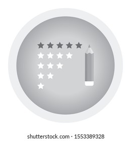 Customer Reviews Icon. Flat Design. Business Concept. Black and white icon