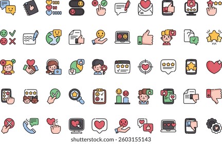 Customer reviews icons High-Quality Vector Icons Collection with Editable Stroke. Ideal for Professional and Creative Projects.