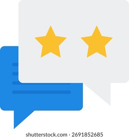 Customer reviews vector illustration, feedback and testimonial concept, online reputation and brand trust design. Flat Icon