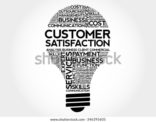 Customer Satisfaction Bulb Word Cloud Business のベクター画像素材 ロイヤリティフリー