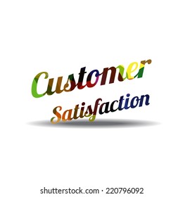 Customer Satisfaction Colorful Vector Icon Design