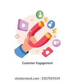Customer Satisfaction Concepts Style illustrations. 