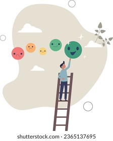 Customer satisfaction, feedback or appreciation rating, positive score or good quality service, customer experience vote concept.flat vector illustration