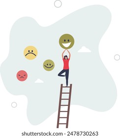 Zufriedenheit der Kunde, Rückmeldung oder Wertschätzung, positive Punktzahl oder guter Service, Kunde-Erfahrung Voteconcept.Flat Illustration