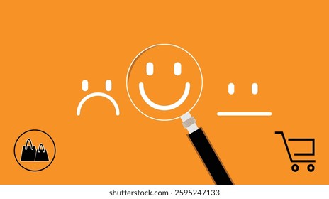 Customer satisfaction feedback survey concept 